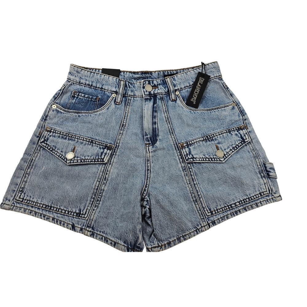 NWT Blank NYC sz 27 cargo denim bermuda shorts all heart carpenter y2k grunge